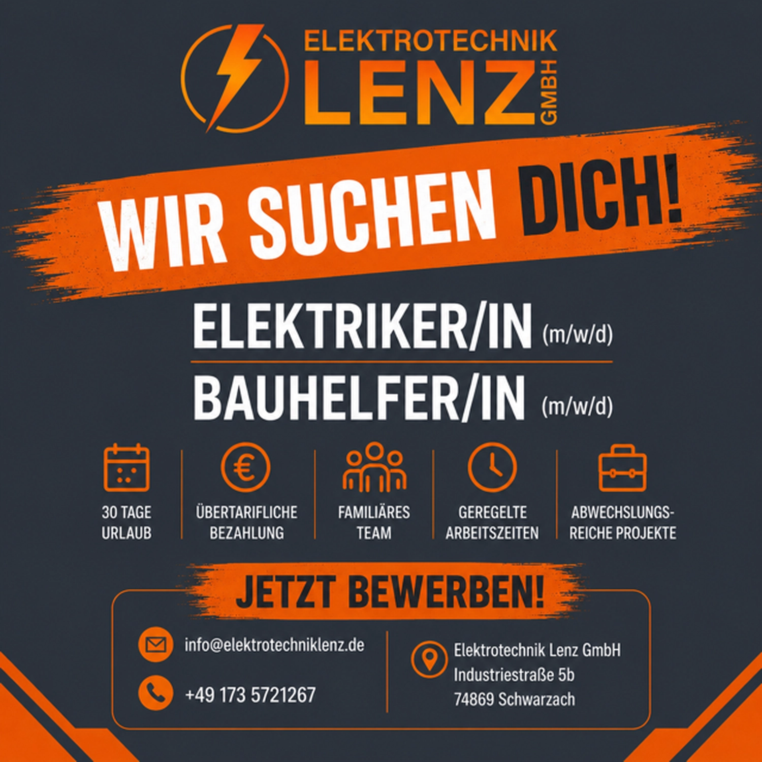 Elektrotechnik Lenz - Stellenangebot